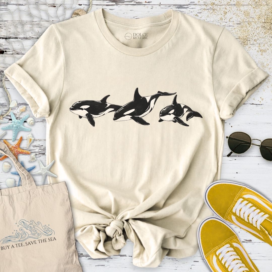 3 Vintage Orcas T-Shirt