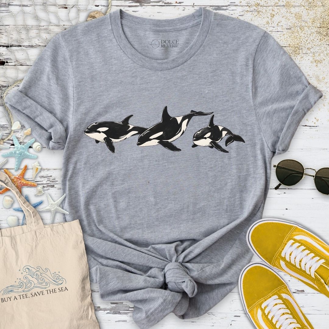 3 Vintage Orcas T-Shirt