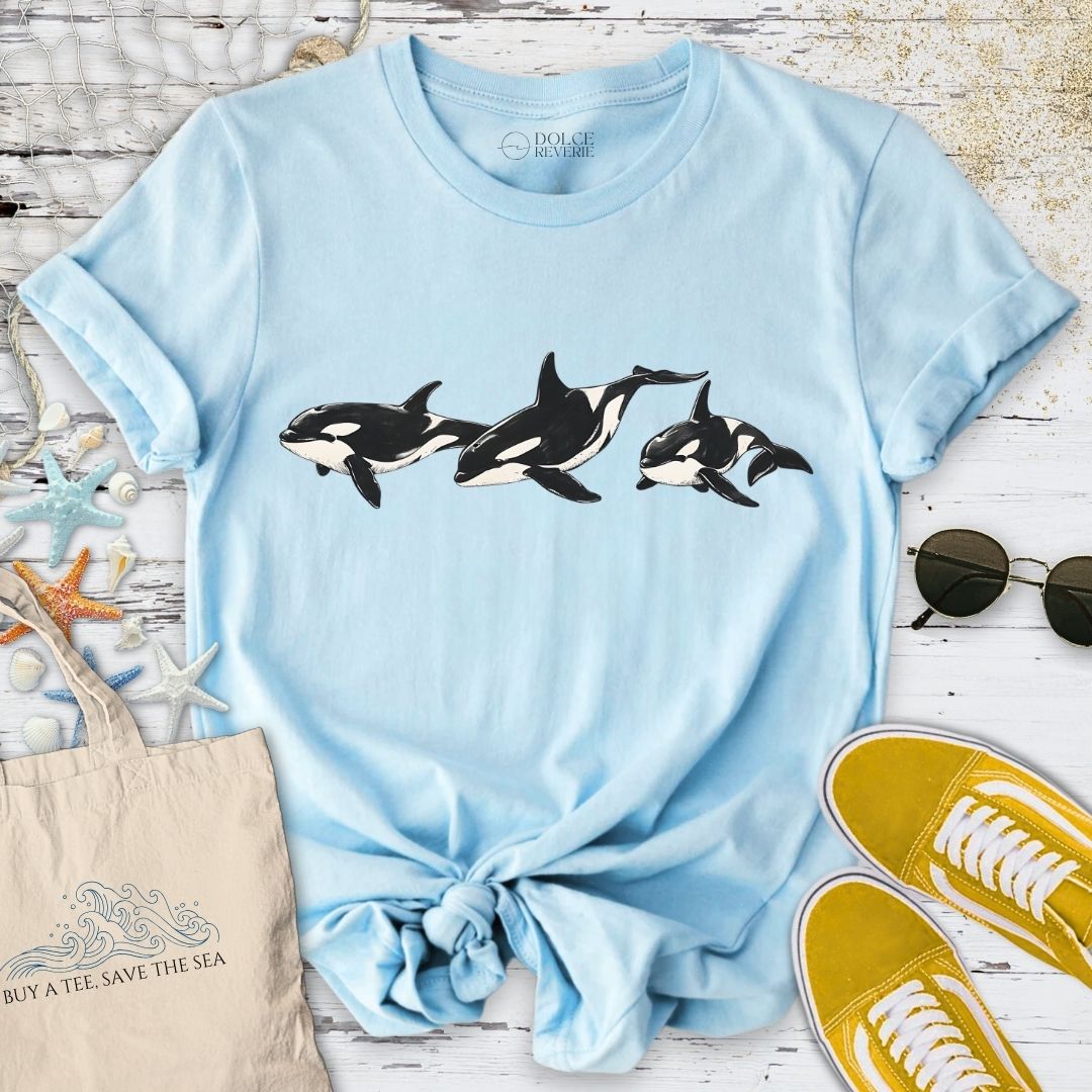 3 Vintage Orcas T-Shirt