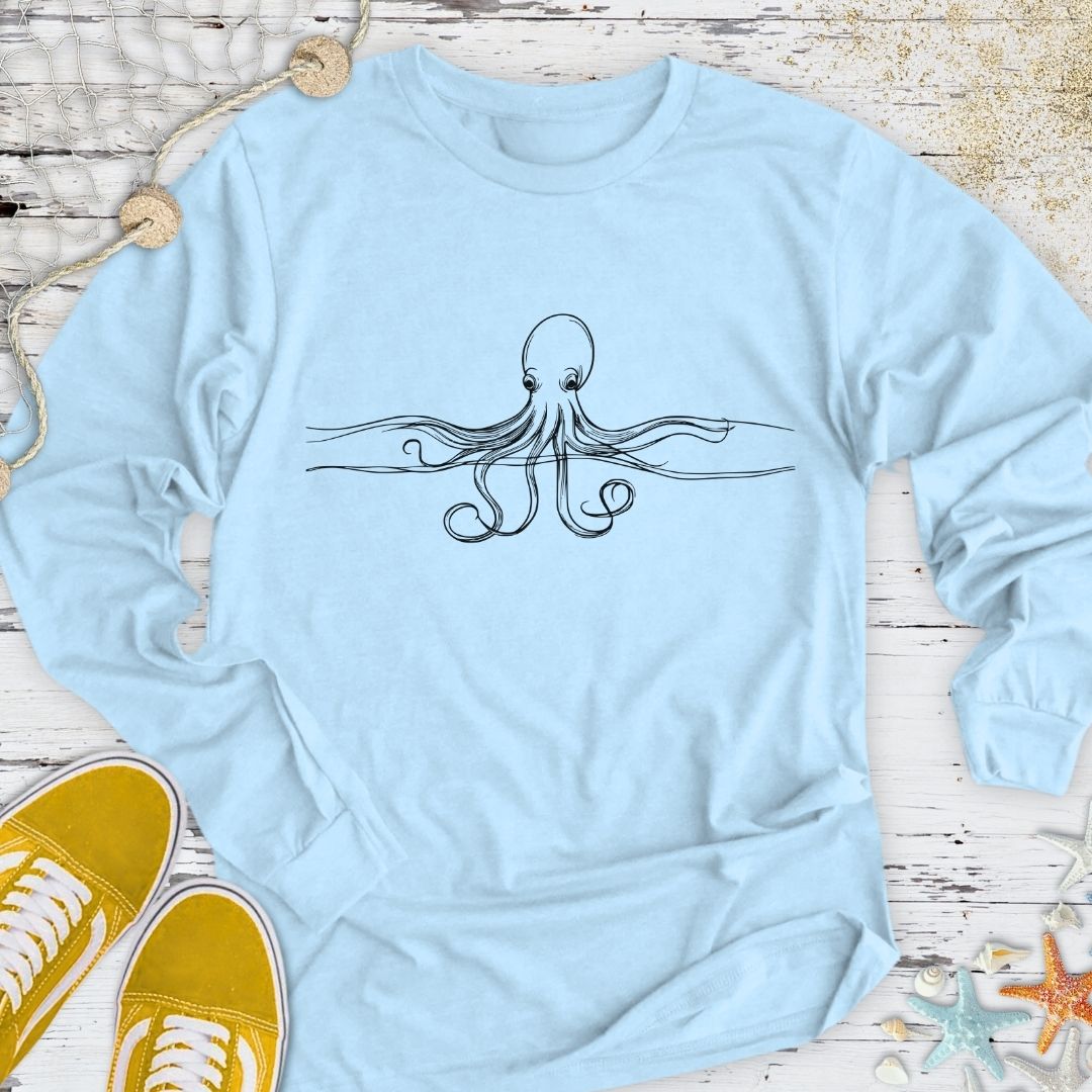 Octopus Line Long Sleeve Tee