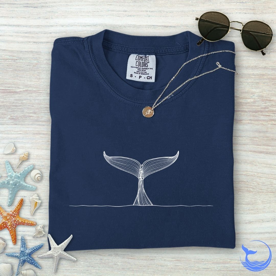 Whale Tail Comfort Colors T-Shirt