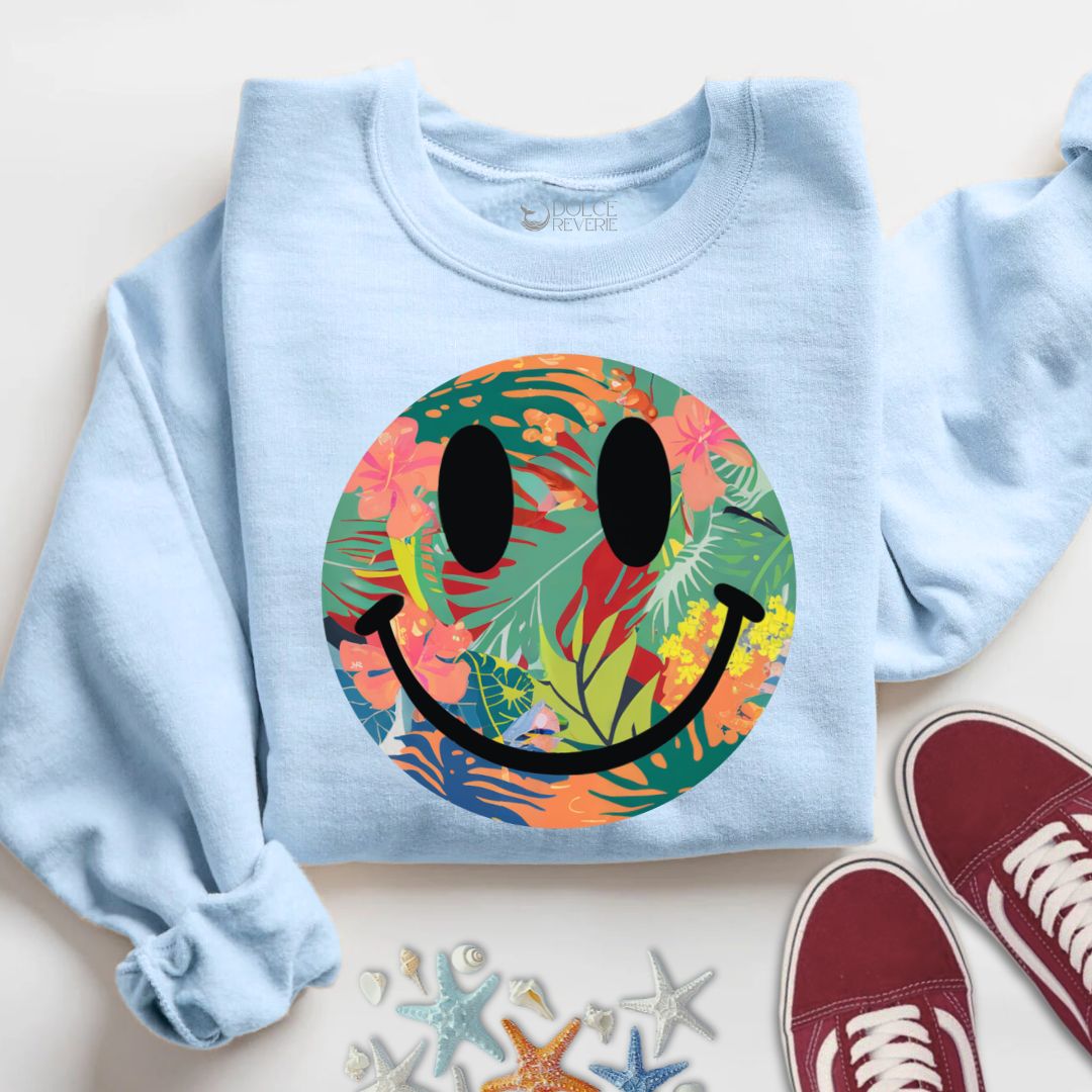 Tropical Smiley Sweatshirt