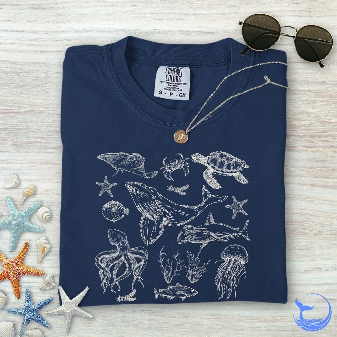Marine Animals Comfort Colors T-Shirt