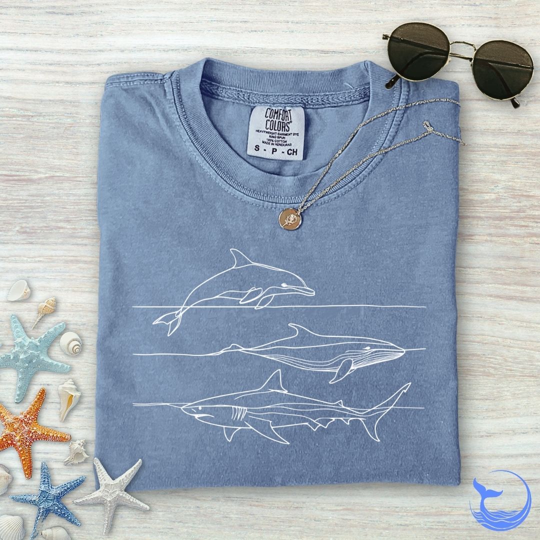 Dolphin, Shark & Whale Comfort Colors T-Shirt