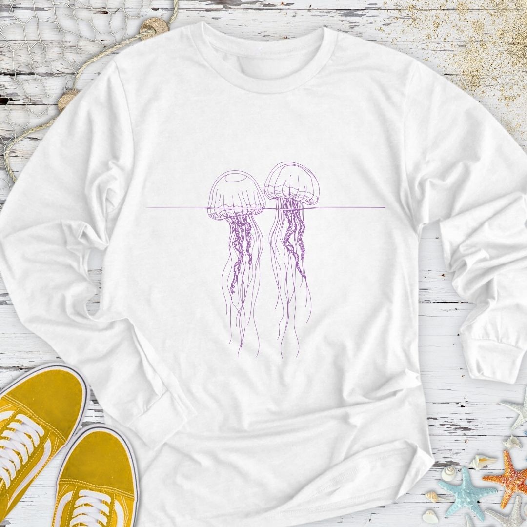 Floating Jellyfish Long Sleeve Tee