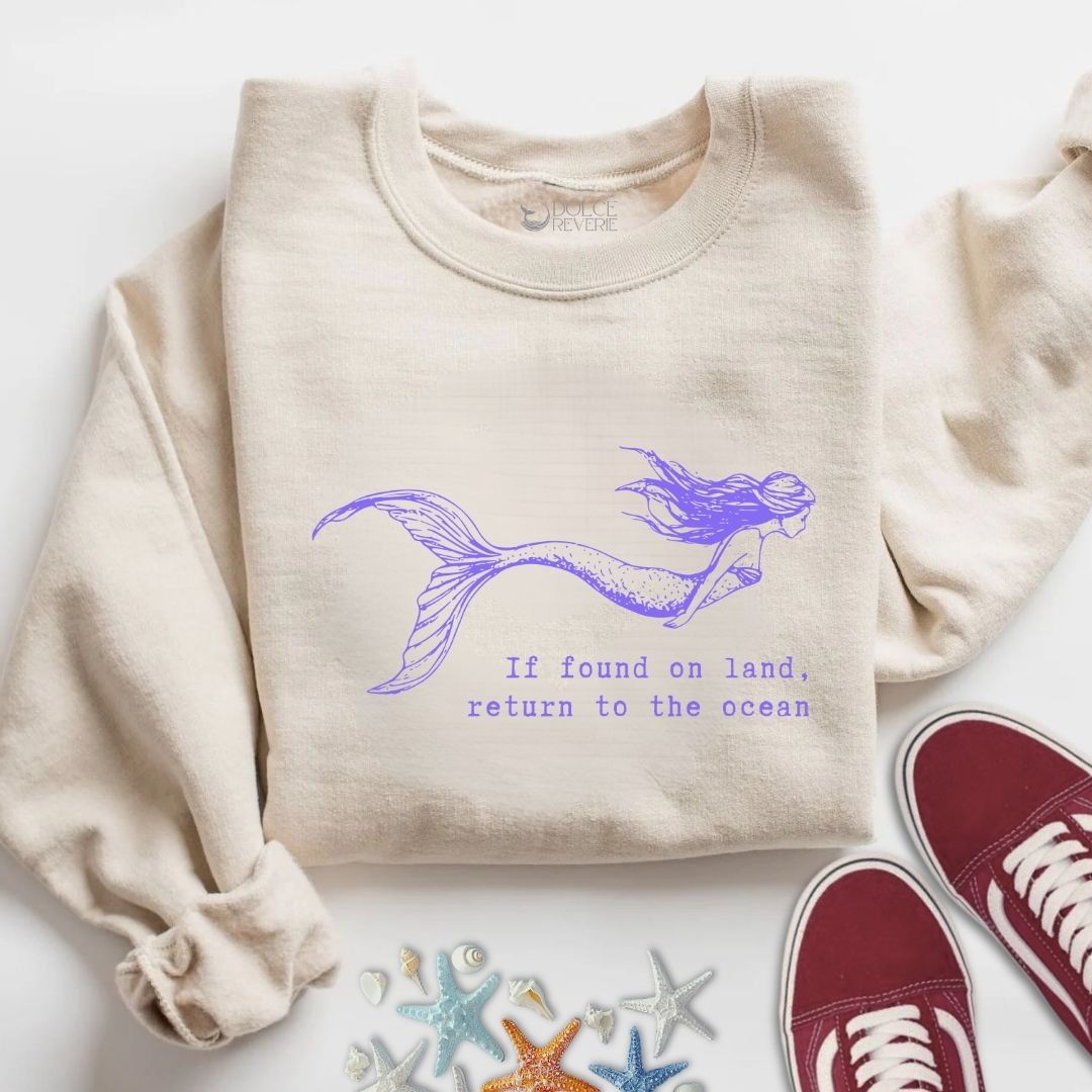 Return To The Ocean, Mermaid Sweatshirt