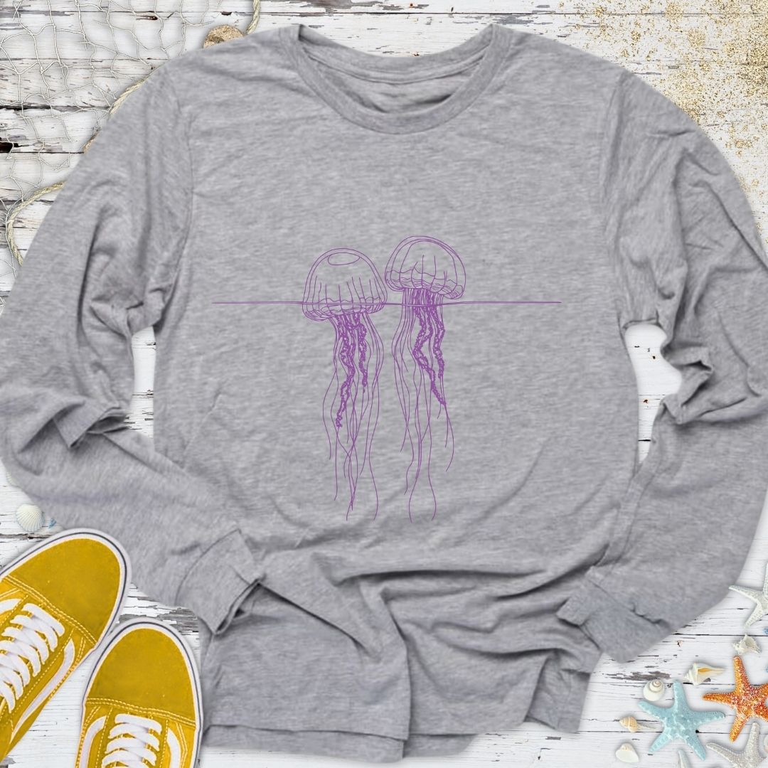 Floating Jellyfish Long Sleeve Tee