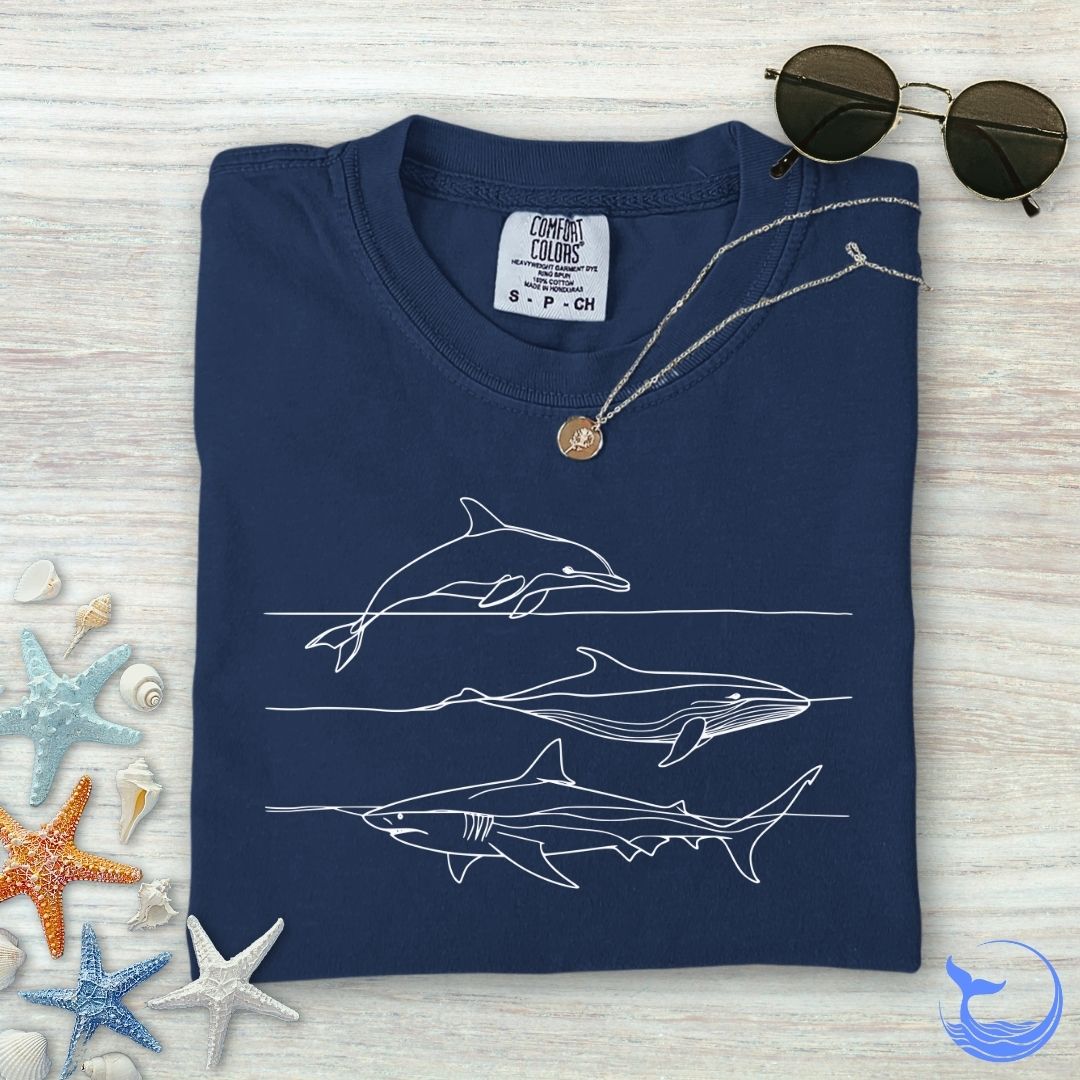 Dolphin, Shark & Whale Comfort Colors T-Shirt