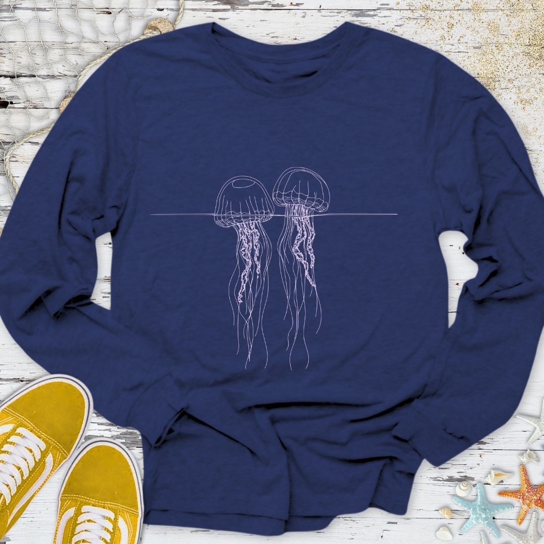 Floating Jellyfish Long Sleeve Tee