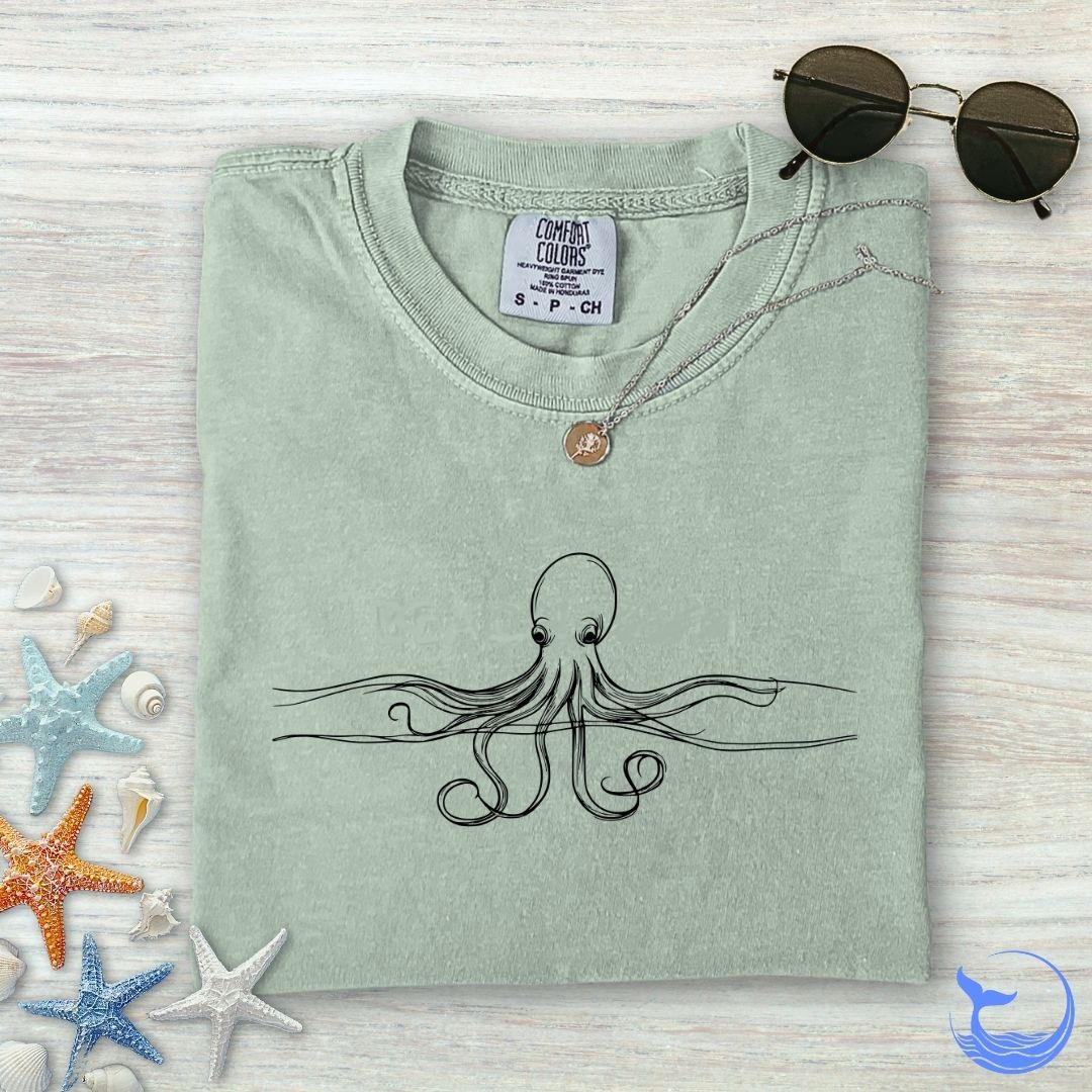 Octopus Line Comfort Colors T-Shirt