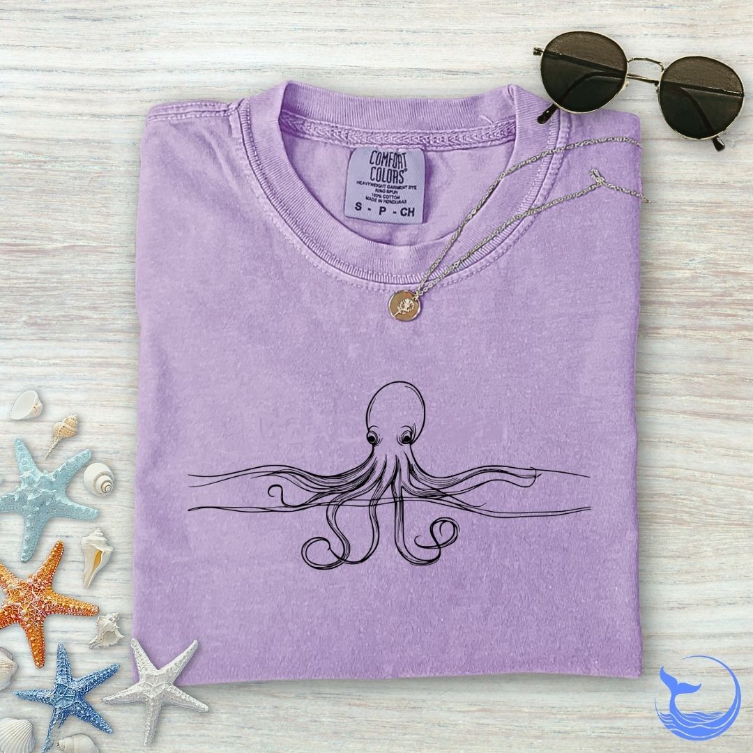 Octopus Line Comfort Colors T-Shirt