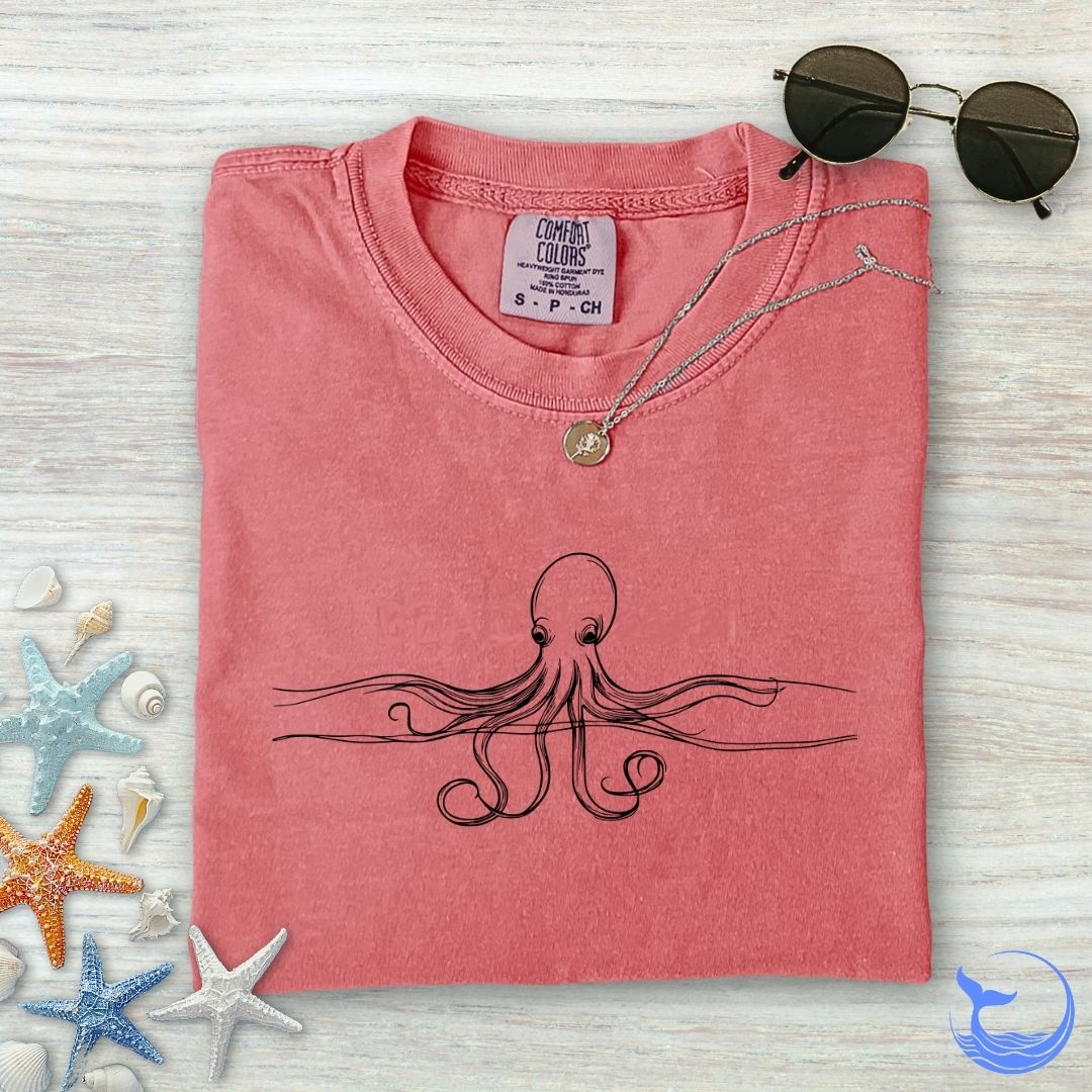 Octopus Line Comfort Colors T-Shirt