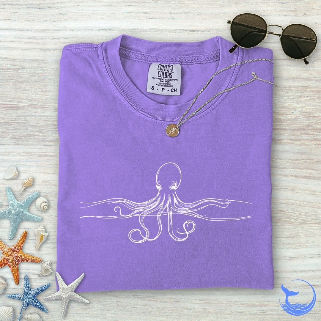 Octopus Line Comfort Colors T-Shirt