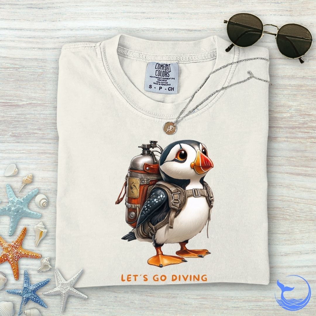 Puffin Diver Comfort Colors T-Shirt