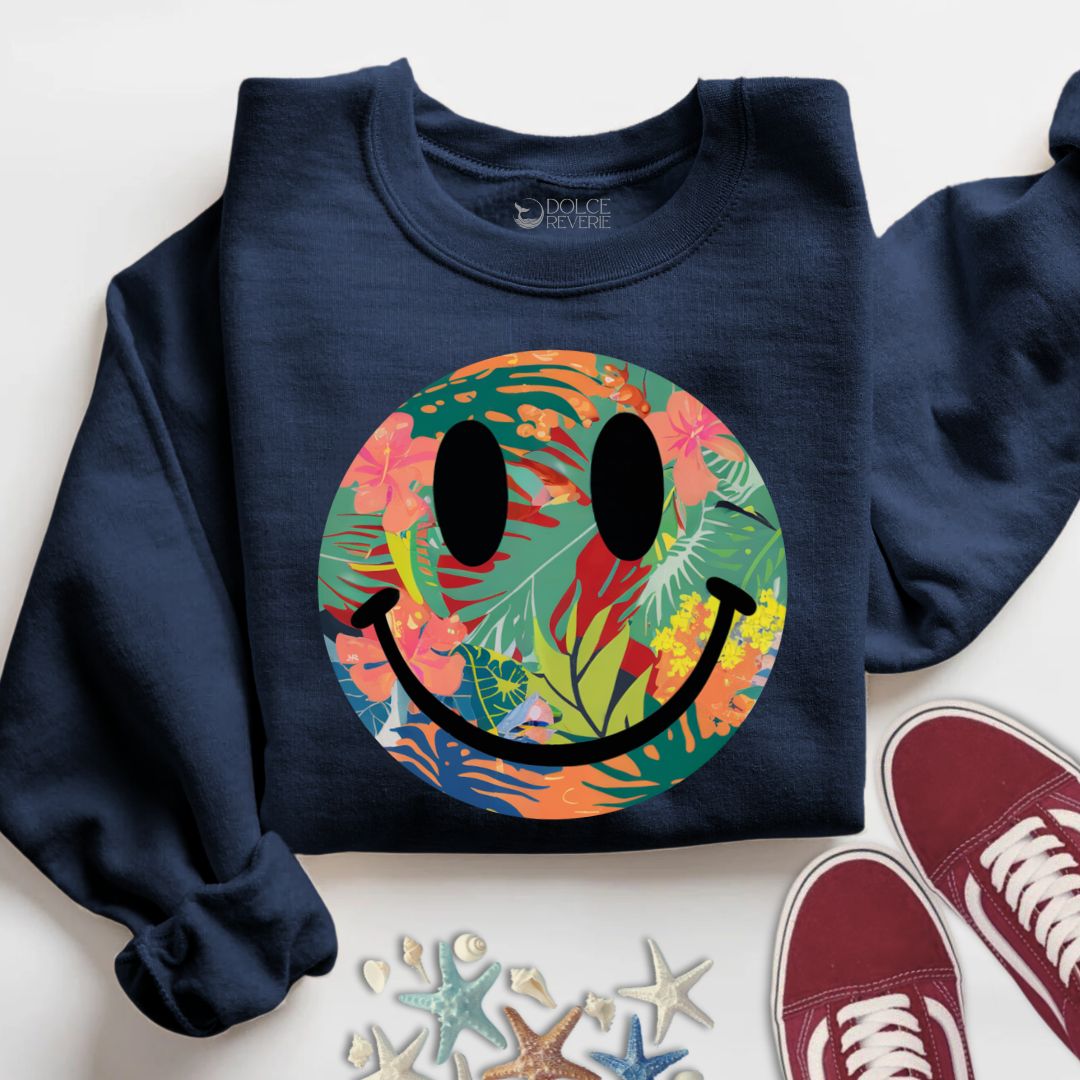Tropical Smiley Sweatshirt