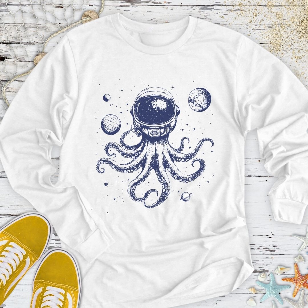 Space Octopus Long Sleeve Tee