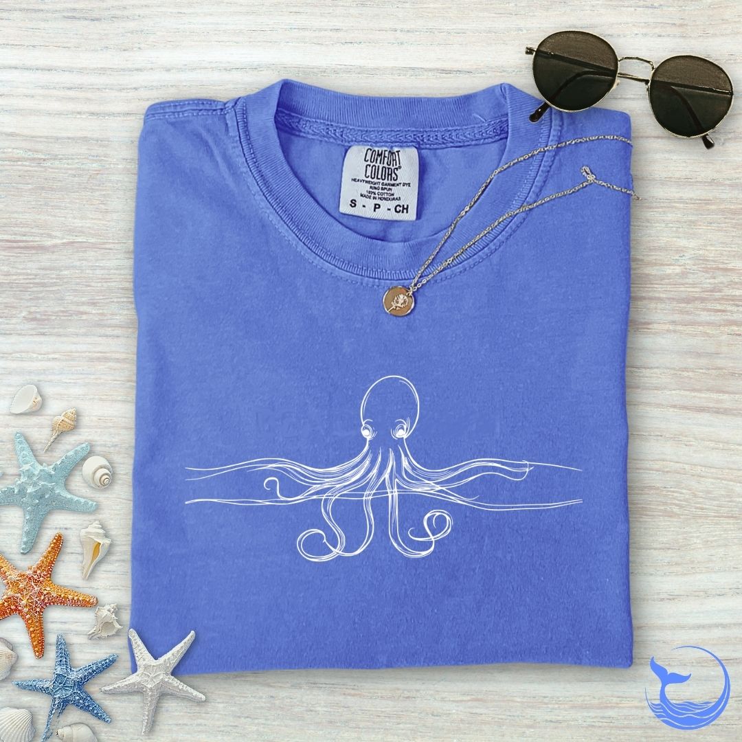 Octopus Line Comfort Colors T-Shirt