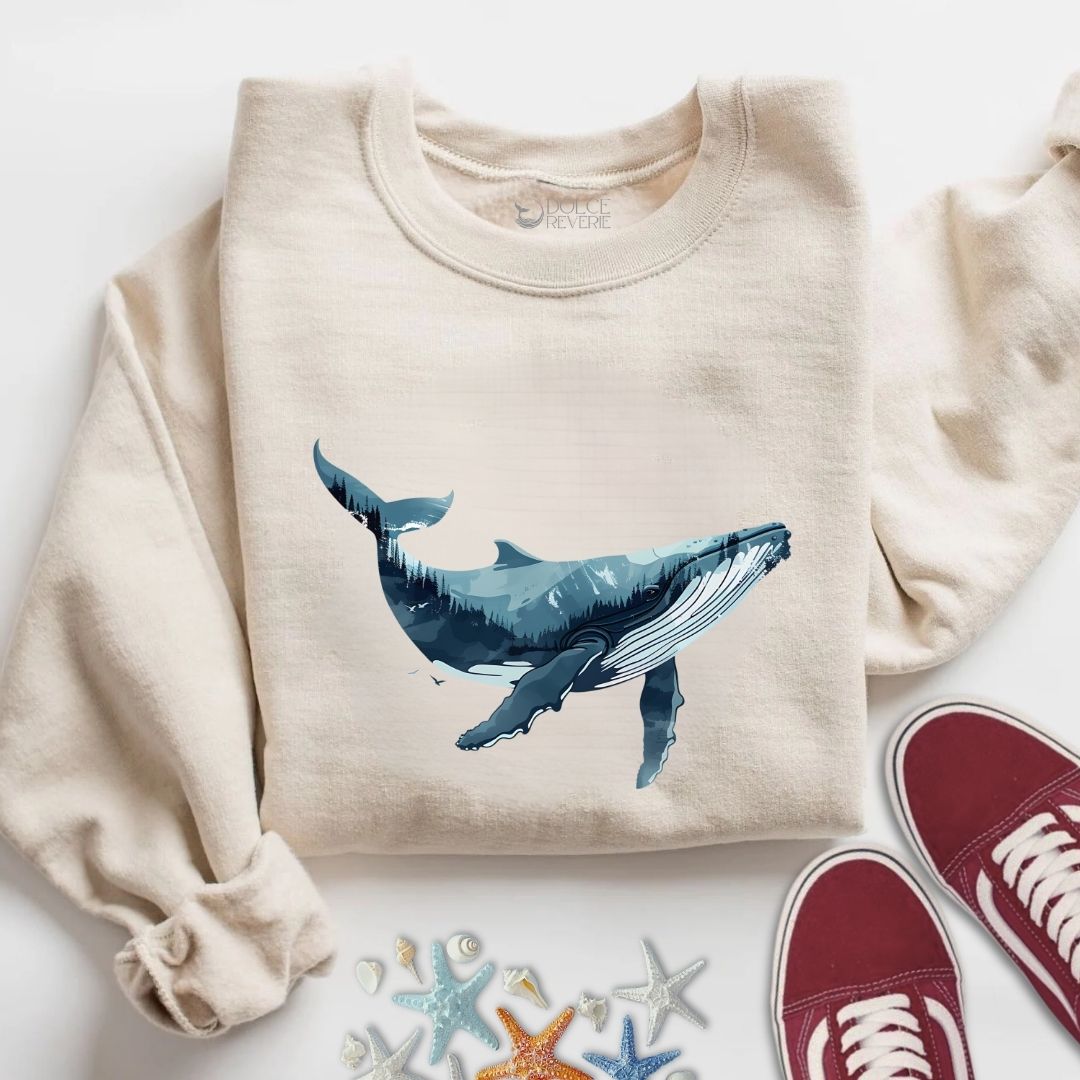 Whale & Mountains Sweatshirt