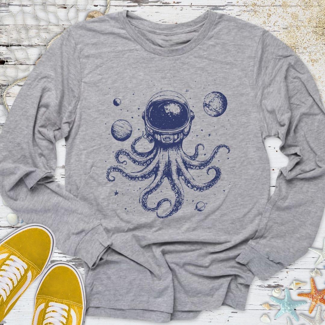 Space Octopus Long Sleeve Tee