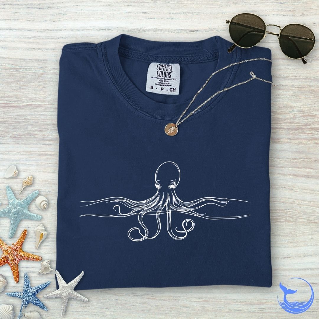 Octopus Line Comfort Colors T-Shirt