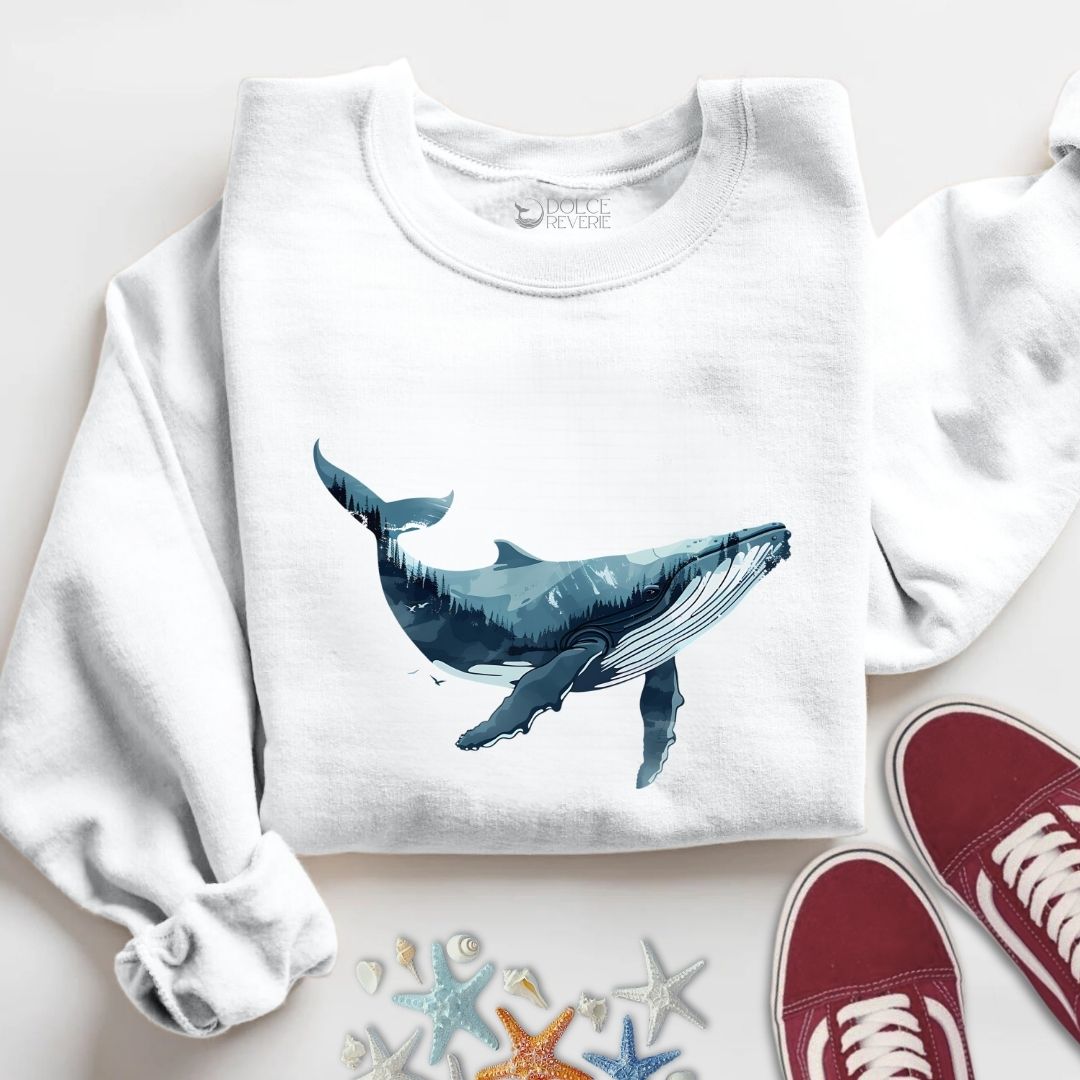 Whale & Mountains Sweatshirt