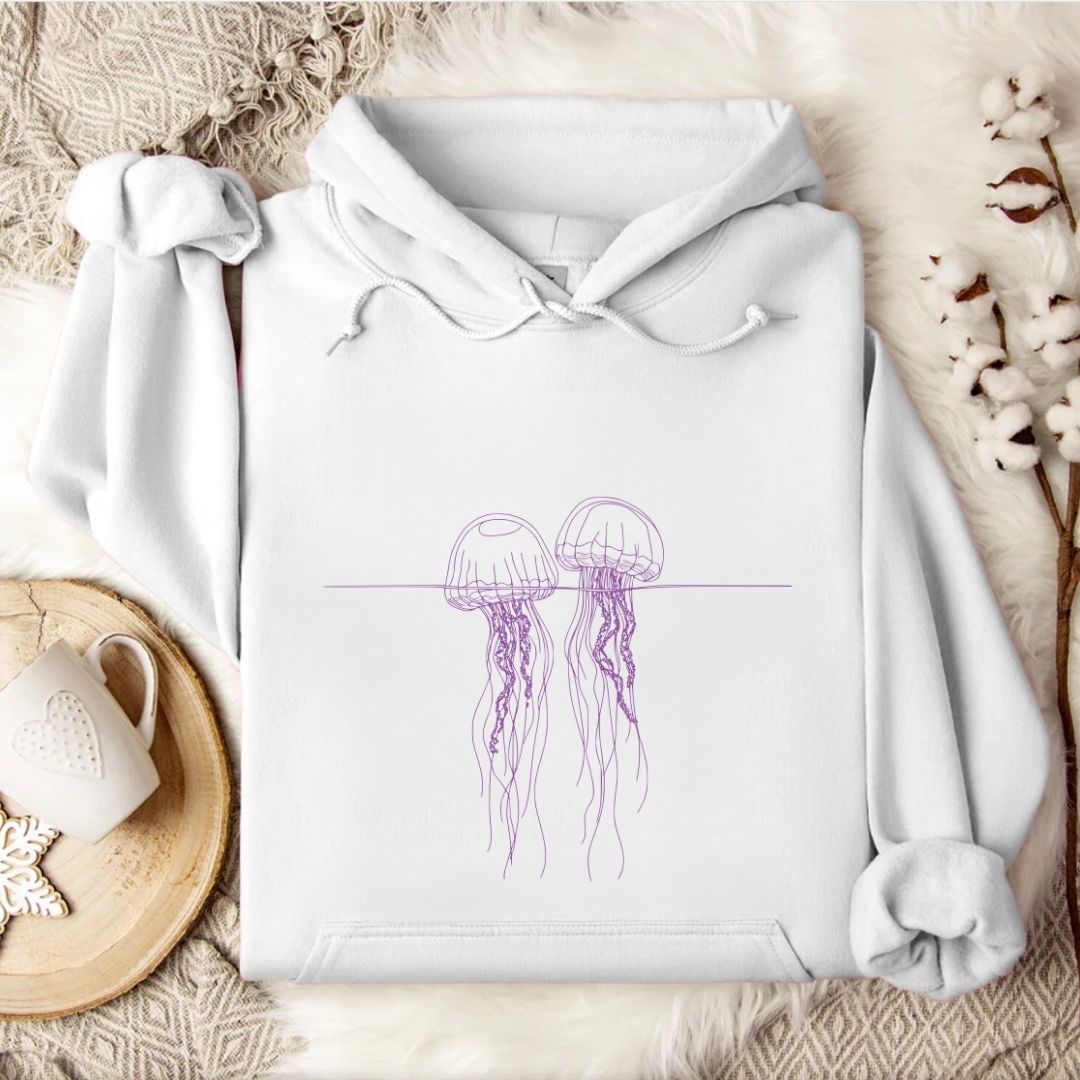 2 Floating Jellyfish Hoodie