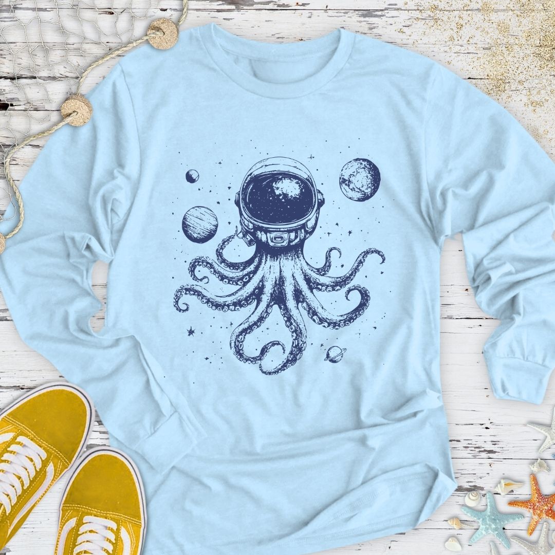 Space Octopus Long Sleeve Tee