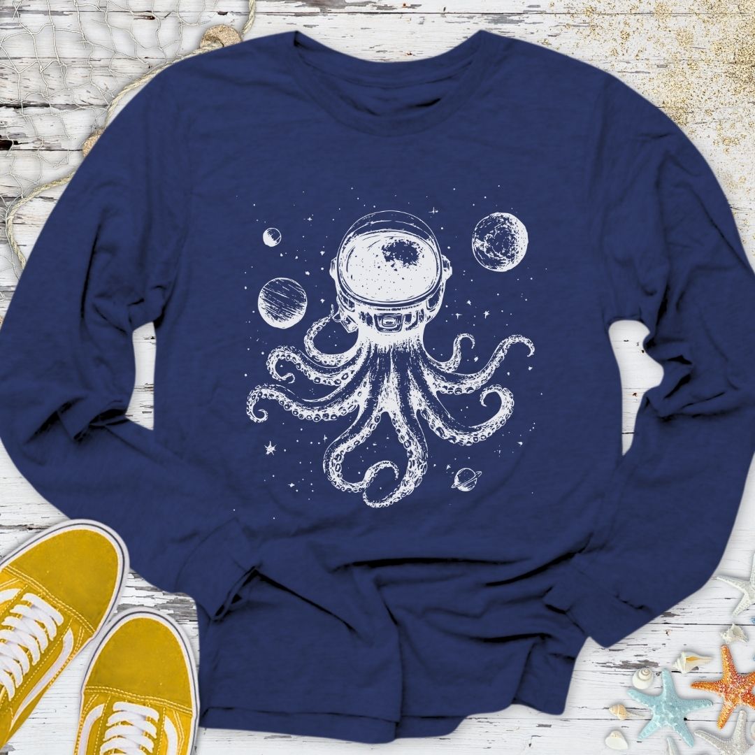 Space Octopus Long Sleeve Tee