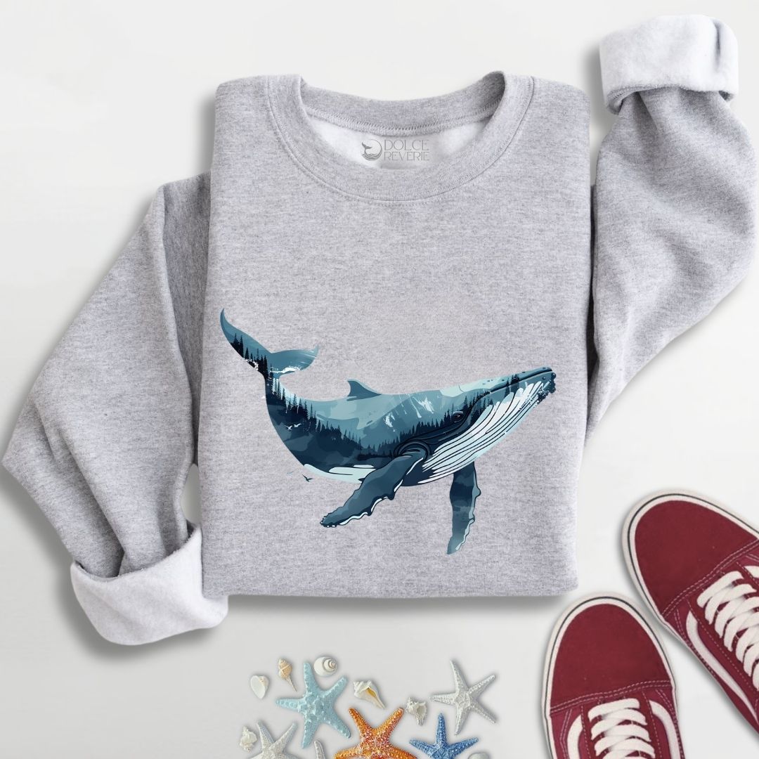 Whale & Mountains Sweatshirt