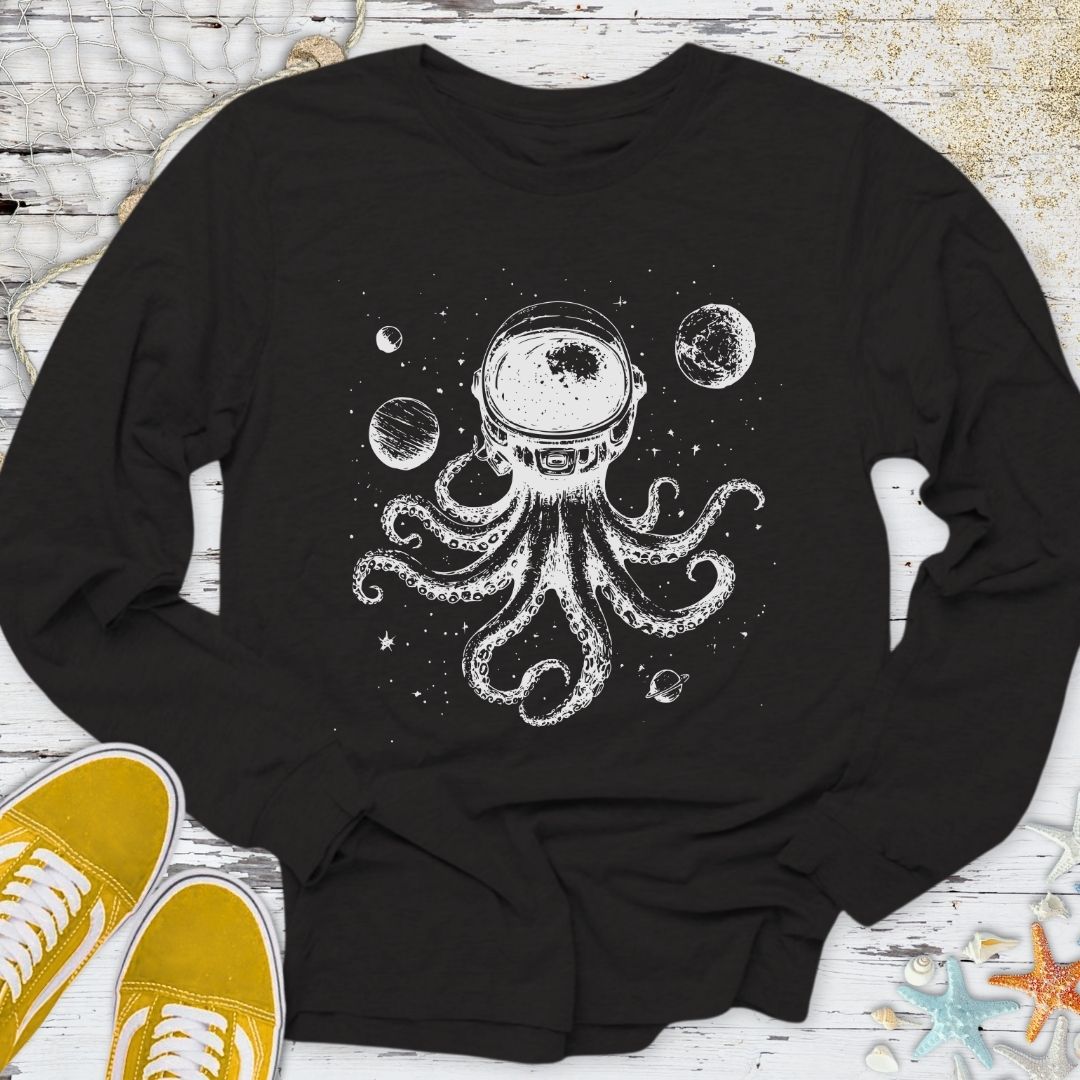 Space Octopus Long Sleeve Tee