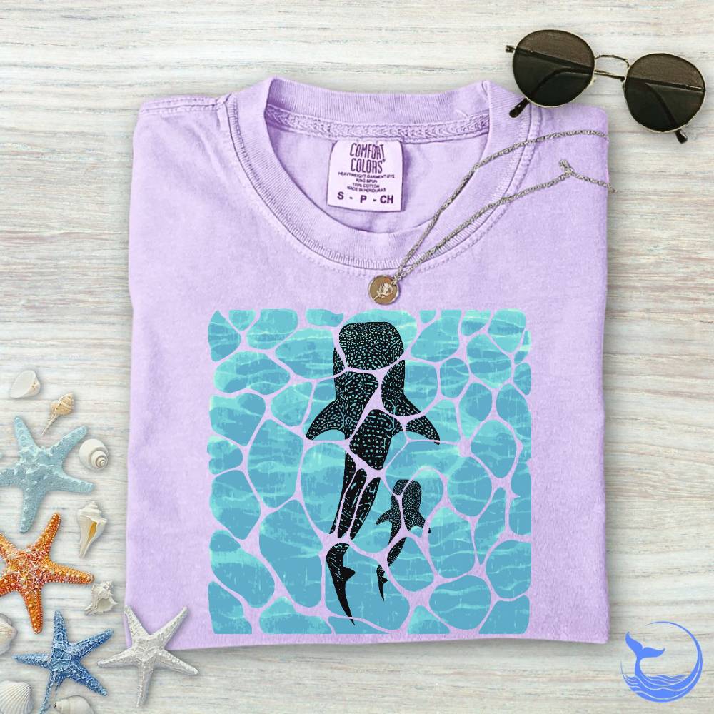 Swimming Whale Sharks Comfort Colors T-Shirt