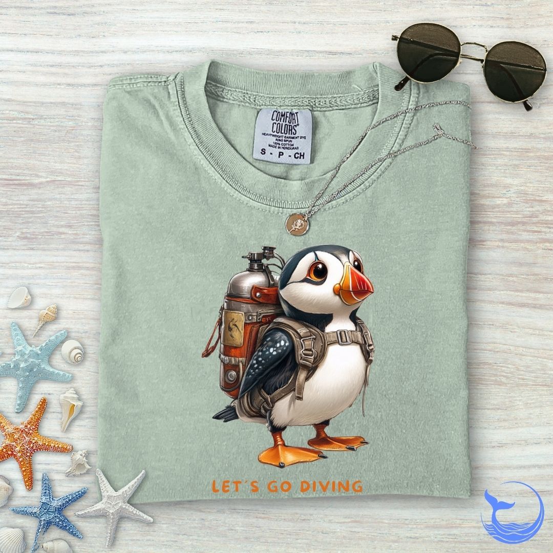 Puffin Diver Comfort Colors T-Shirt