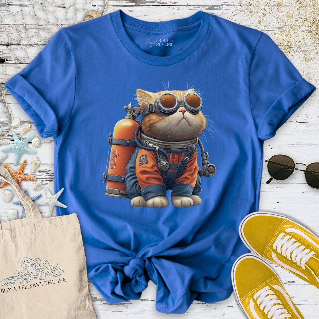 Marine Explorer Cat T-Shirt