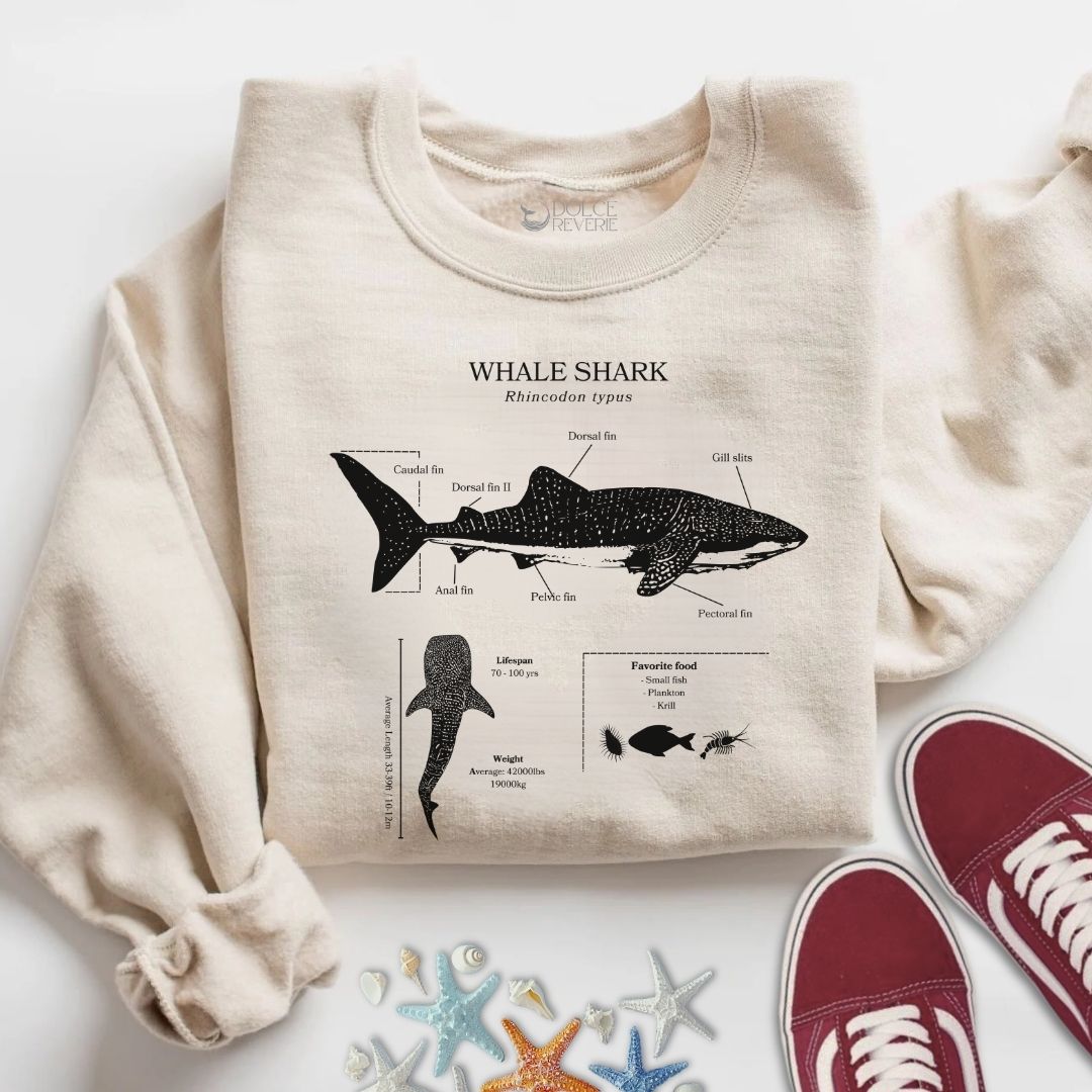 Whale Shark Anatomy Sweatshirt