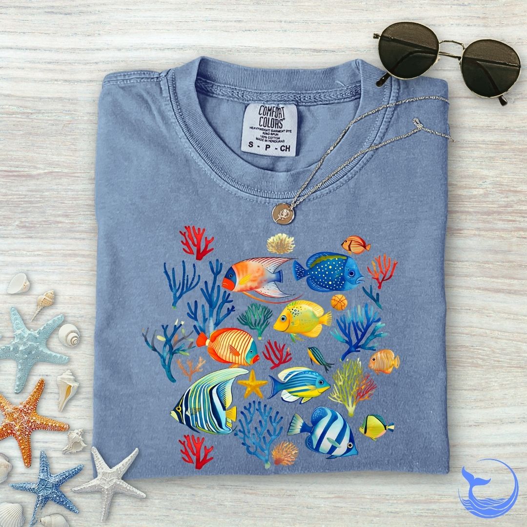 Colorful Fish Comfort Colors T-Shirt