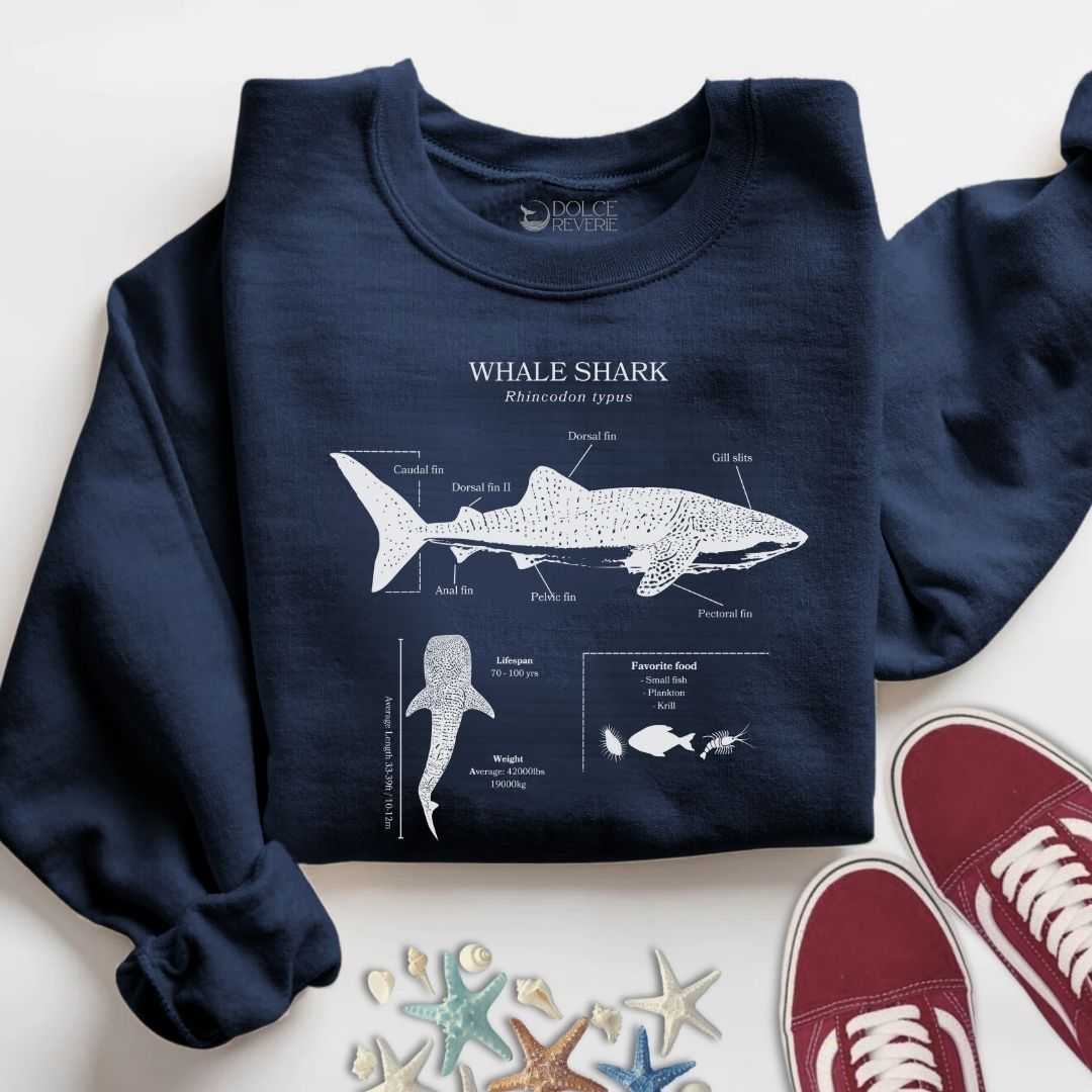 Whale Shark Anatomy Sweatshirt