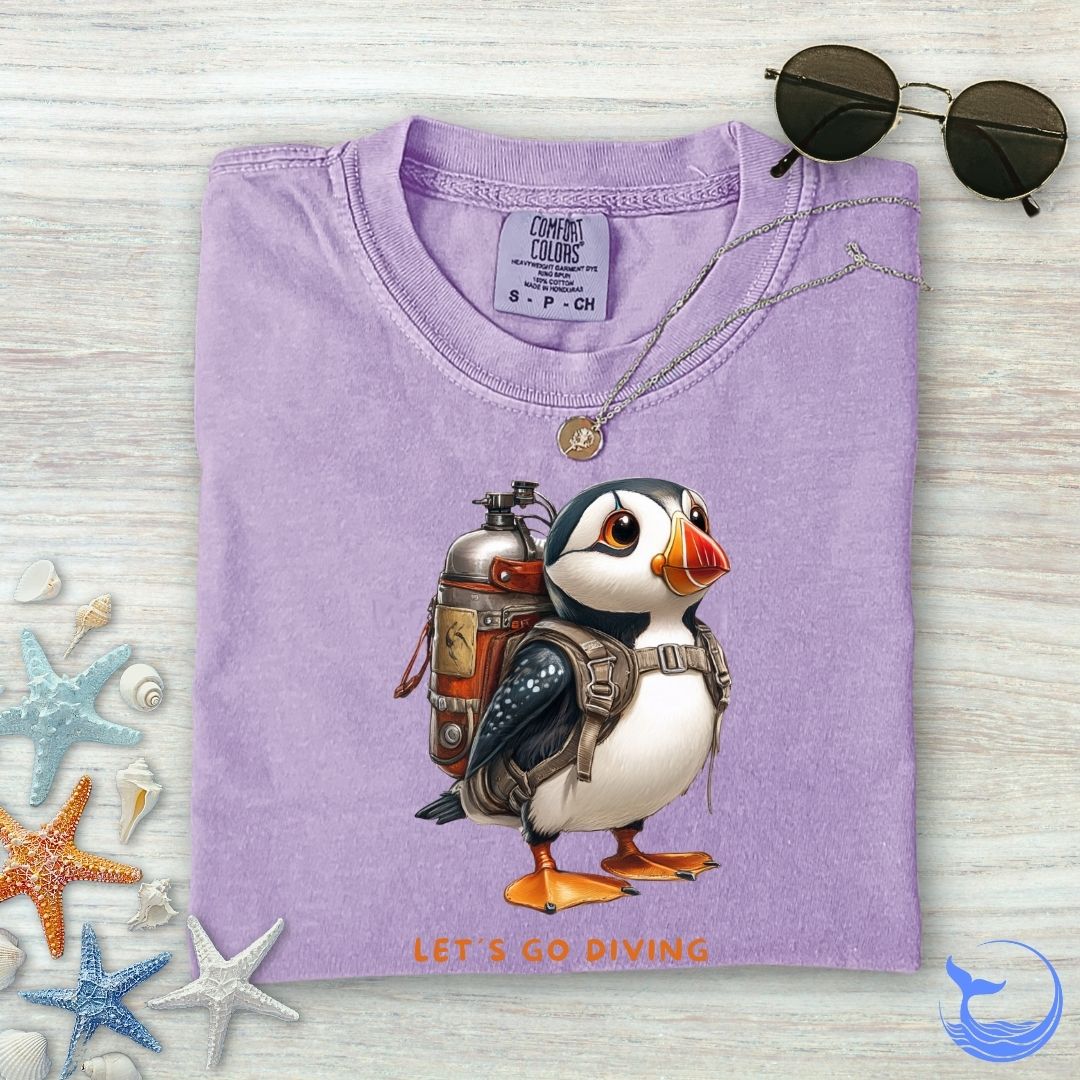 Puffin Diver Comfort Colors T-Shirt