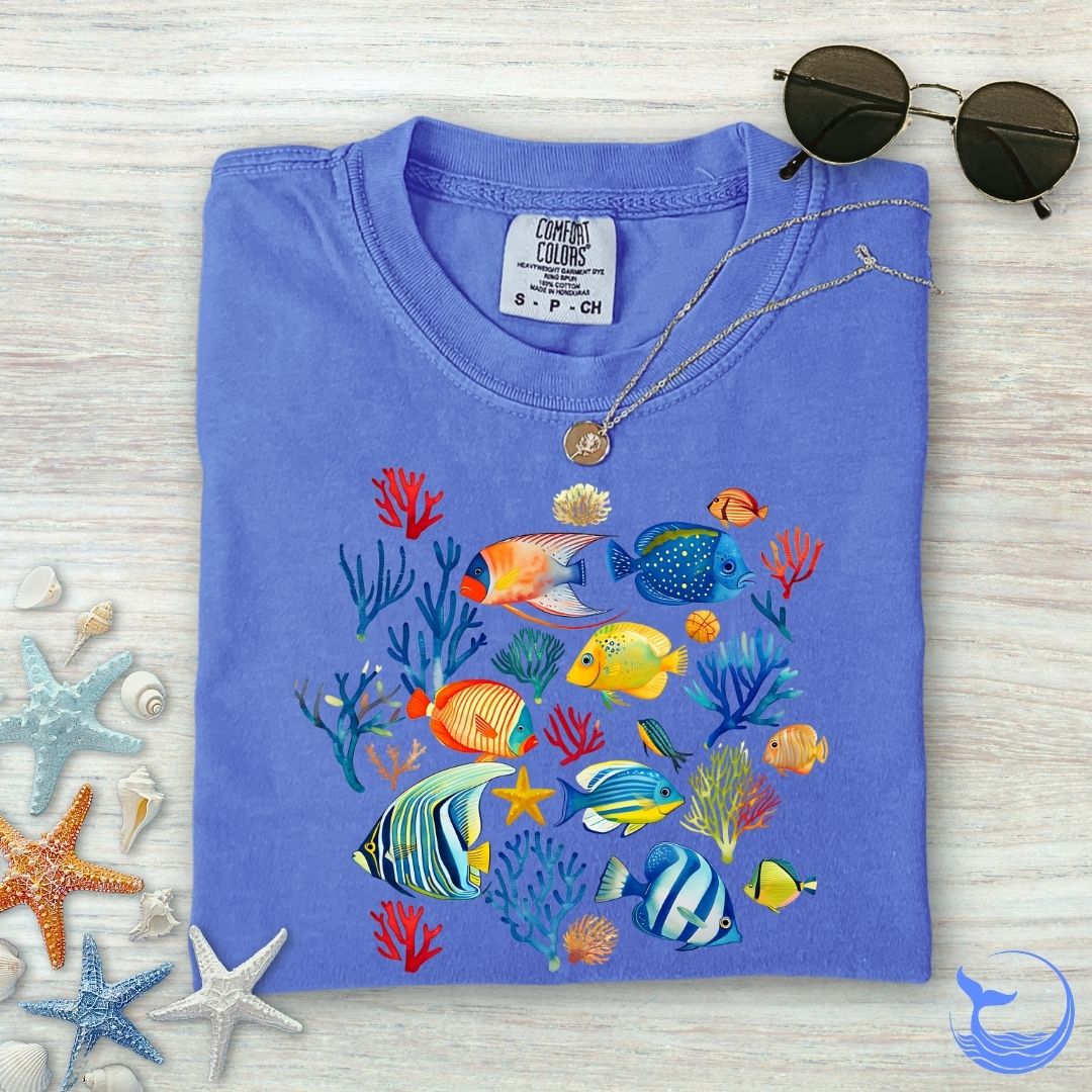 Colorful Fish Comfort Colors T-Shirt