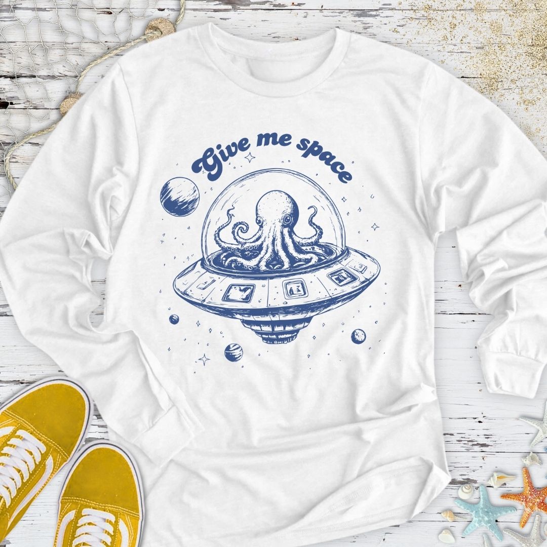 Give Me Space Octopus Long Sleeve Tee