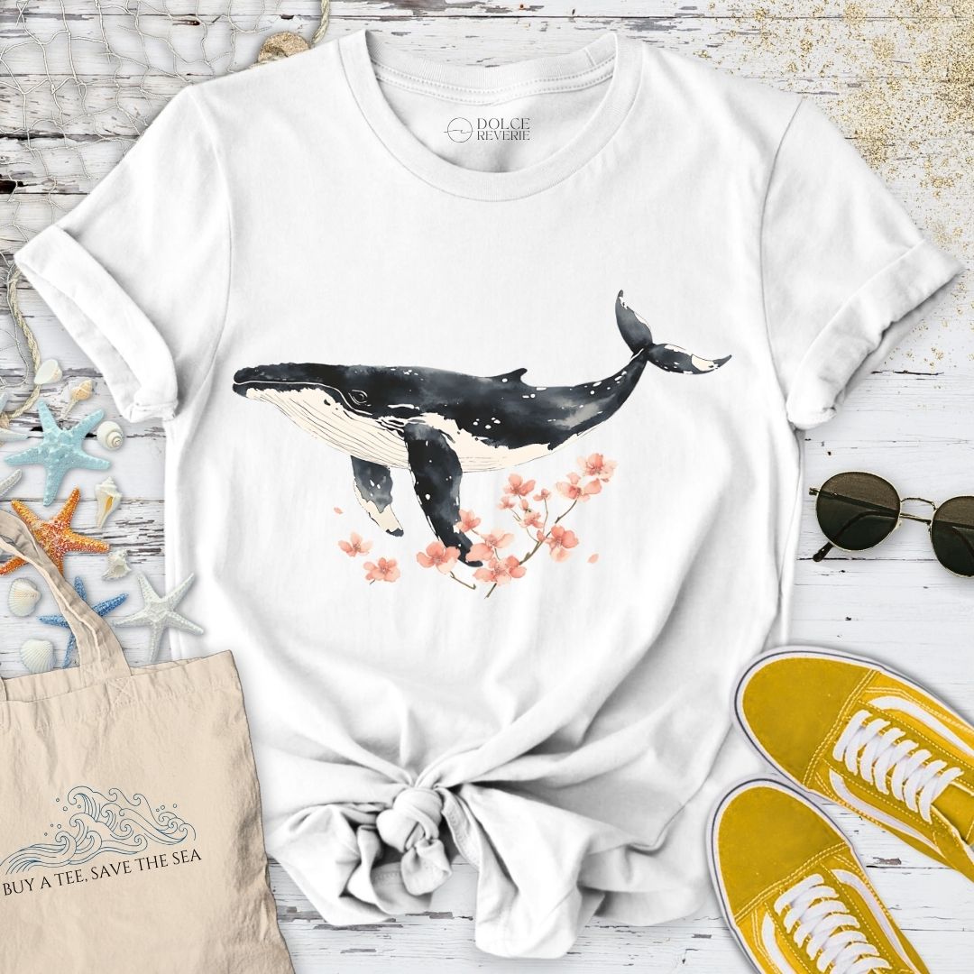 Chinese Ink Whale T-Shirt