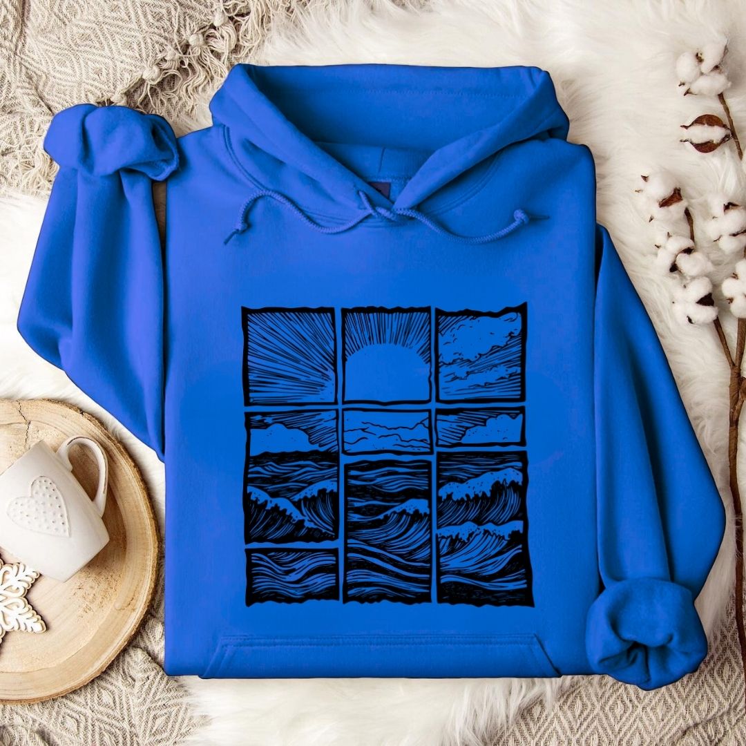 Ocean Horizon Sunrise Hoodie