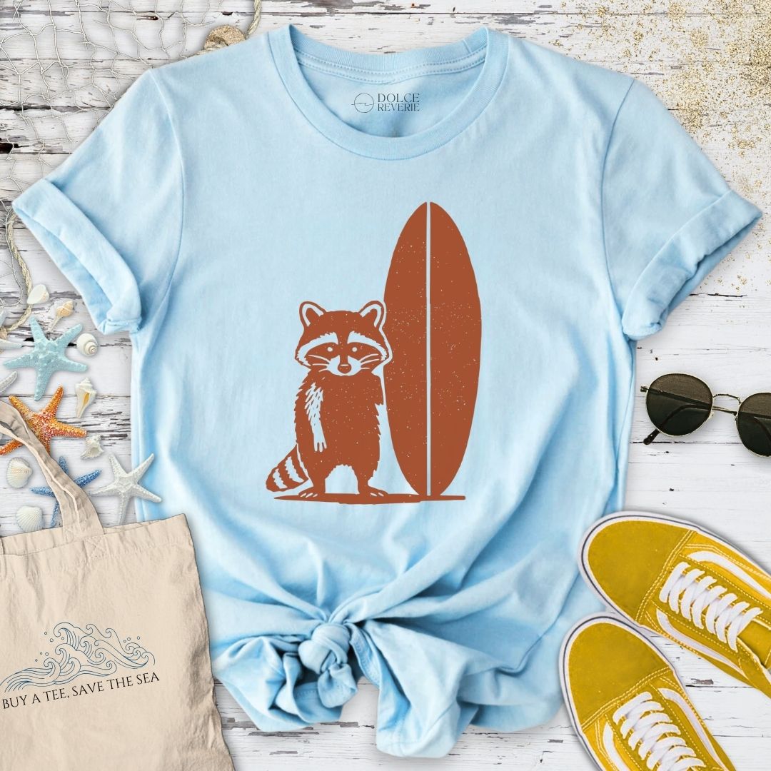 Surf Raccoon T-Shirt