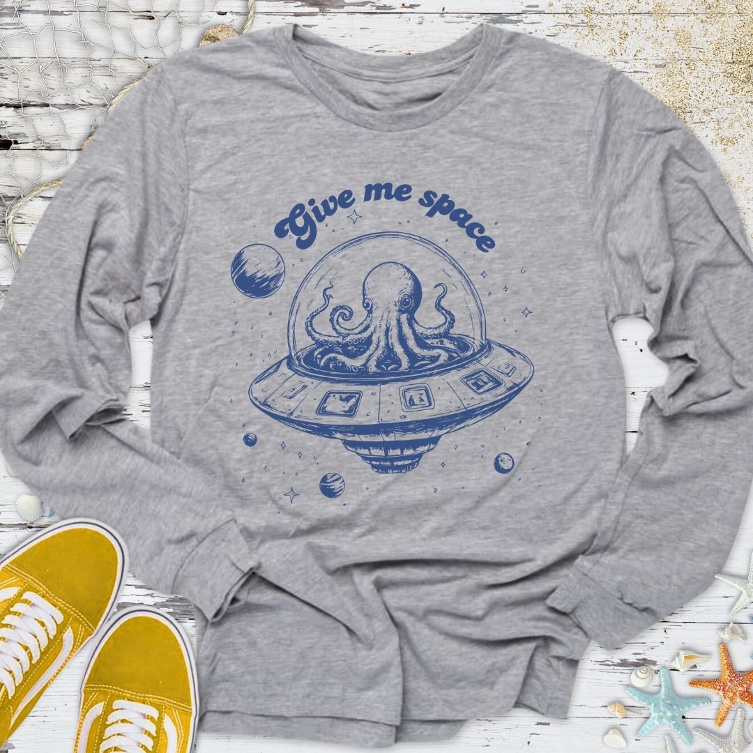 Give Me Space Octopus Long Sleeve Tee