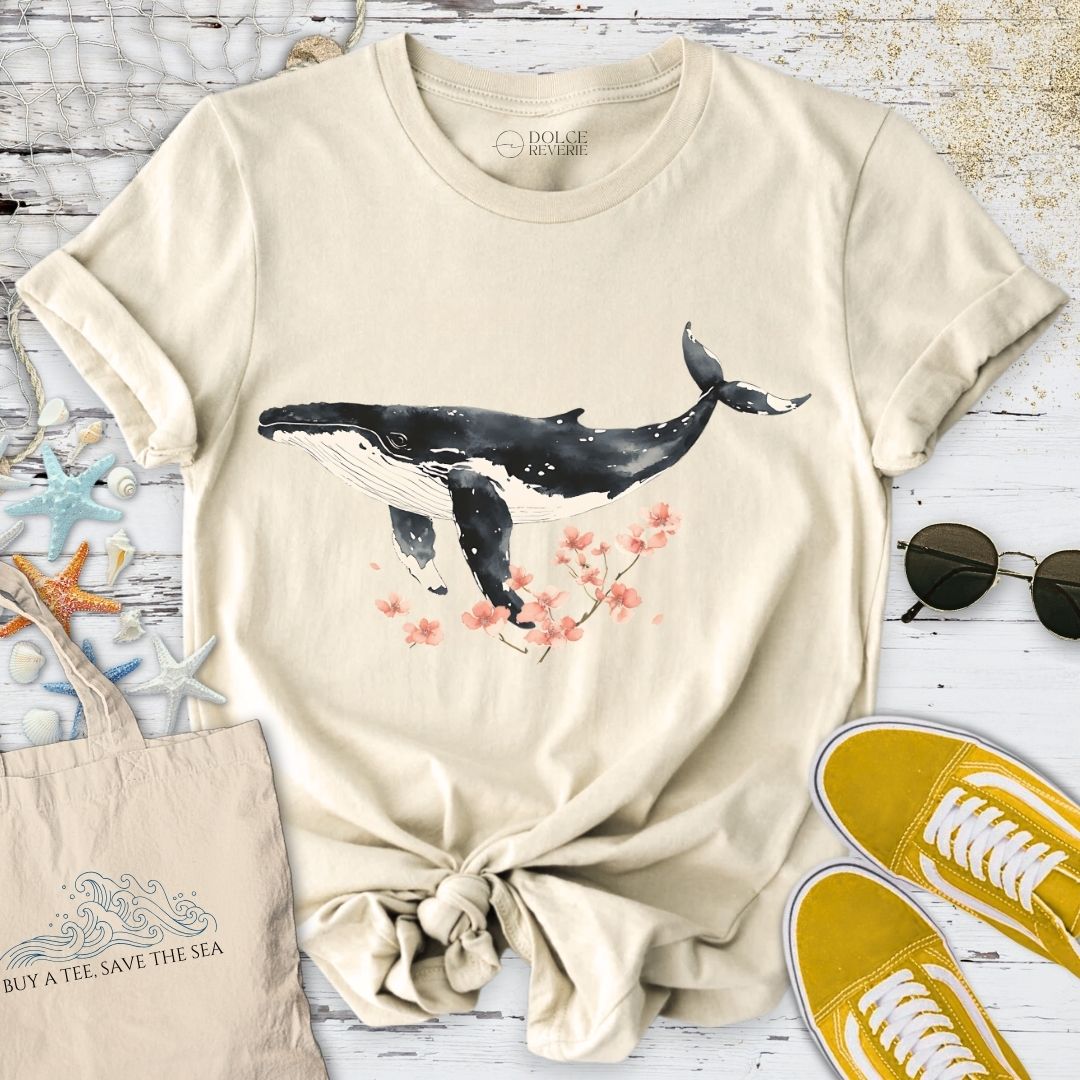 Chinese Ink Whale T-Shirt