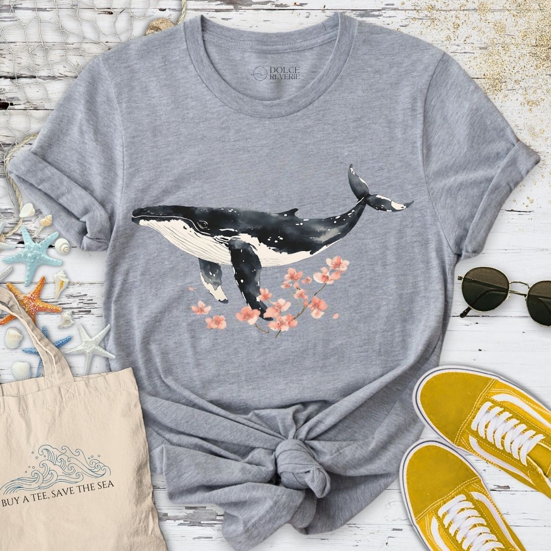 Chinese Ink Whale T-Shirt