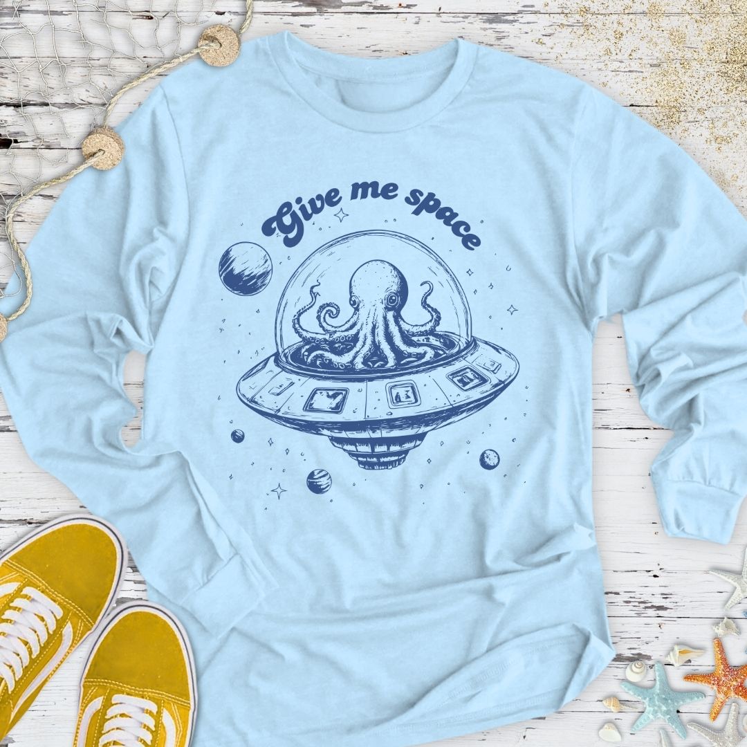 Give Me Space Octopus Long Sleeve Tee