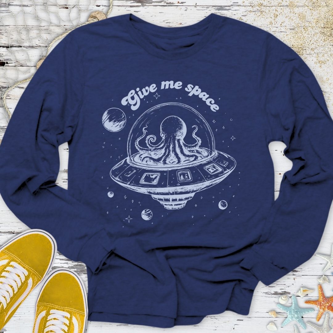 Give Me Space Octopus Long Sleeve Tee