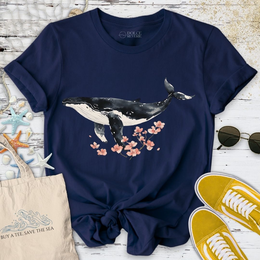 Chinese Ink Whale T-Shirt