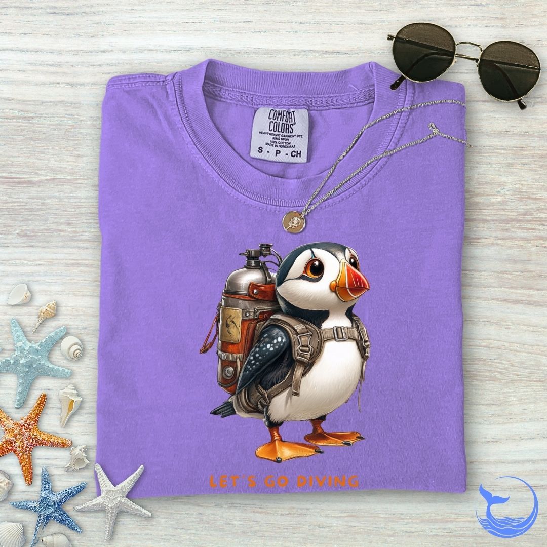 Puffin Diver Comfort Colors T-Shirt