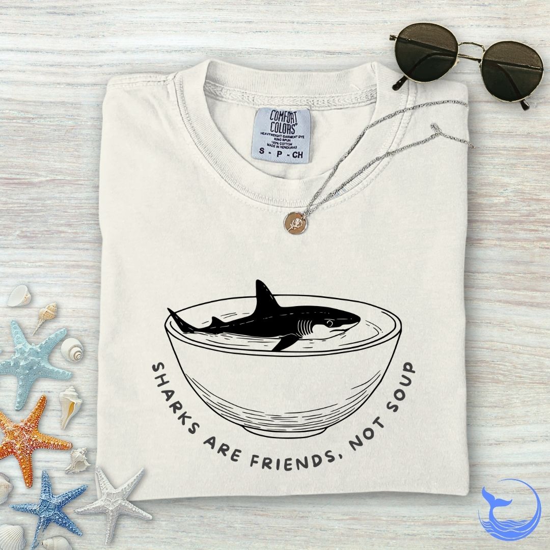 Sharks Are Friends Comfort Colors T-Shirt